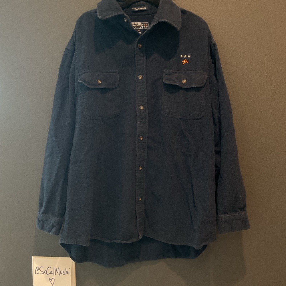 Balboa yacht club Newport, California, thick navy blue shirt / Shacket size 3 XL